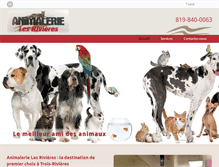 Tablet Screenshot of animalerielesrivieres.com